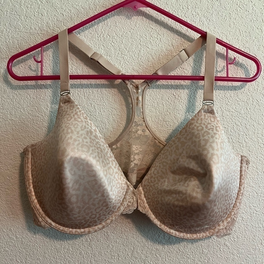 Maidenform Beige Leopard Print Bra Size 40DD